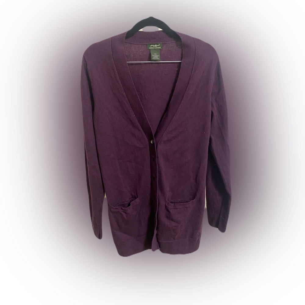 Eddie Bauer cardigan cashmere